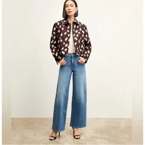 Frame Denim Blue Wide Leg Jeans